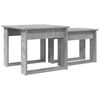 vidaXL Koffietafel Set 2 pcs Beton Grijs Bewerkt hout