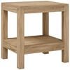 vidaXL Badkamertafel 45x35x45 cm massief teakhout