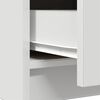 vidaXL Dressoir met lade 71x35x65 cm spaanplaat wit