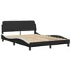 vidaXL Bedframe "Viana" zonder matras kunstleer zwart en wit 120x200 cm