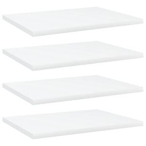 vidaXL Wandschappen 4 st 40x30x1,5 cm bewerkt hout wit