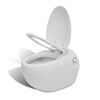 vidaXL Wandtoilet en bidet set wit