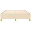 vidaXL Bedframe zonder matras stof cr&egrave;mekleurig 140x200 cm