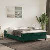 vidaXL Boxspring bed 140x190 cm fluweel donkergroen