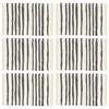 vidaXL Placemats 6 st 30x45 cm katoen antraciet en wit
