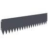 vidaXL Gazonrand 10 st 103 x 25 cm Staal Antracietkleurig