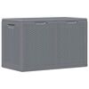 vidaXL Tuinbox 180 L PP rattan grijs