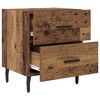 vidaXL Nachtkastje 2 pcs Oudhout 40 x 35 x 47,5 cm Bewerkt hout