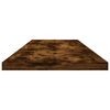vidaXL Wandschappen 4 st 100x20x1,5 cm bewerkt hout gerookt eikenkleur