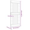 vidaXL Deur NARVIK Naturel 85 x 210 cm Massief Grenenhout
