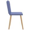 vidaXL Eetkamerstoelen 2 st stof jeansblauw