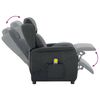 vidaXL Massagestoel met kussen Donkergrijs 93.5 x 67.5 x 101.5 cm Stof