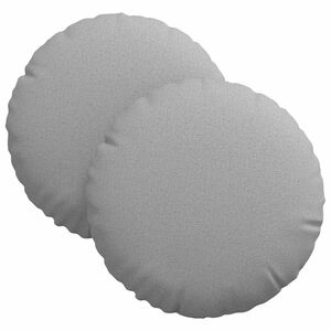 vidaXL Zitkussens 2 st Stof Wolkengrijs &Oslash;30 x 13 cm