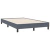 vidaXL Boxspring met matras fluweel donkergrijs 120x220 cm