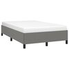 vidaXL Bedframe zonder matras 120x190 cm stof donkergrijs