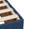 vidaXL Boxspring met matras stof blauw 90x200 cm