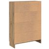 vidaXL Boekenkast 82,5x30,5x115 cm bewerkt hout artisanaal eikenkleur