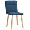vidaXL Eetkamerstoelen 2 st stof blauw