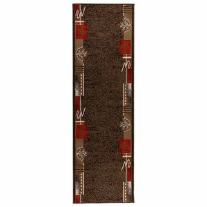 vidaXL Tapijtloper FLORNES Geweven Bruin PP 7 mm