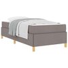 vidaXL Bedframe met matras Taupe 90 x 190 cm Stof