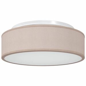 vidaXL Plafonni&egrave;re met schijnwerpers Taupe 38 x 38 x 13,5 cm Stof