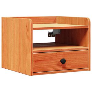 vidaXL Nachtkastje Wasbruin 38 x 36 x 29,5 cm Massief grenenhout