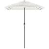 vidaXL Parasol met stalen paal 300x200x250 cm wit