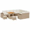 vidaXL Tuin Sofa Set met kussen met opslag 12 pcs Beige en Cr&egrave;me