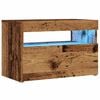 vidaXL Tv-meubel met LED 60x35x40 cm bewerkt hout oud hout