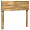 vidaXL Boomstamrand hoofdeinde ROSTOCK Wit 90 cm Massief Acaciahout