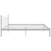 vidaXL Bedframe metaal wit 200x200 cm