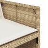 vidaXL 9-delige Tuinset met kussens poly rattan beige