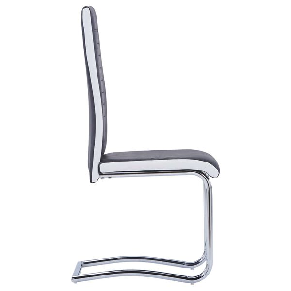 vidaXL Eetkamerstoelen 2 st kunstleer zwart