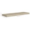 vidaXL Wandschappen zwevend 2 st 80x23,5x3,8 cm MDF eikenkleurig