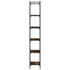 vidaXL Boekenkast 6-laags 40x30x188 cm bewerkt hout gerookt eikenkleur