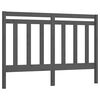 vidaXL Hoofdbord 141x4x100 cm massief grenenhout grijs