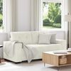 vidaXL Loveseat Sofa Cr&egrave;me 180x77x82 cm Fluweel
