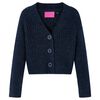 Kindervest gebreid 128 marineblauw