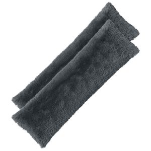 vidaXL Kussen met kussen HEERLEN 2 st Antraciet PV Fleece