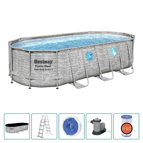 Bestway Power Steel Zwembadset Swim Vista Series 549x274x122 cm