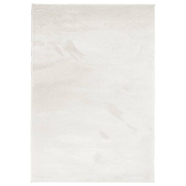 vidaXL Vloerkleed OVIEDO laagpolig 140x200 cm beige