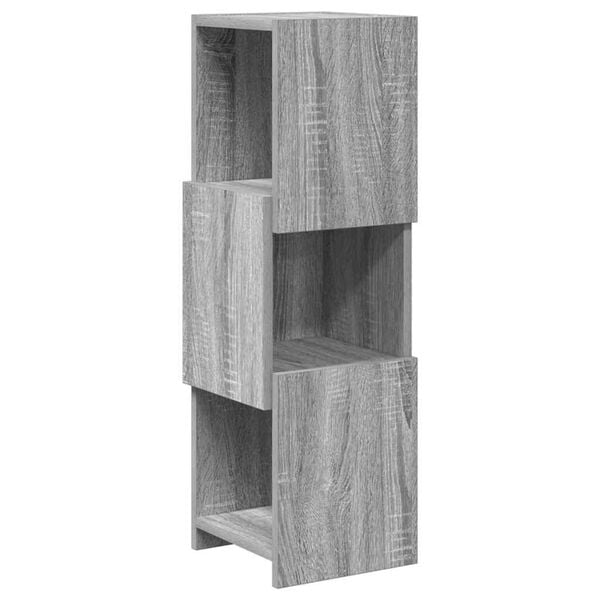 vidaXL Hoekkast Grijs Sonoma 25,5x25x80cm Bewerkt hout