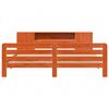 vidaXL Bedframe zonder matras massief grenenhout wasbruin 180x200 cm