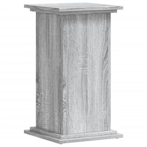 vidaXL Plantenstandaard 33x33x60 cm bewerkt hout grijs sonoma eiken