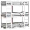 vidaXL Stapelbed 3-persoons massief grenenhout wit 90x190 cm