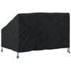vidaXL Tuinbankhoes Zwart 130 x 95 x 40 / 80 cm 420D Oxford Stof