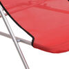 vidaXL Strandstoelen 2 st textileen en gepoedercoat staal rood