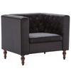vidaXL Fauteuil fluweel zwart