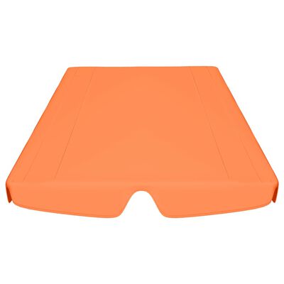 vidaXL Vervangingsluifel voor schommelbank 150/130x105/70 cm oranje