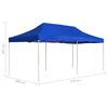 vidaXL Partytent professioneel inklapbaar 6x3 m aluminium blauw